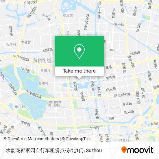 水韵花都家园自行车租赁点-东北1门 map