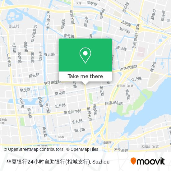 华夏银行24小时自助银行(相城支行) map