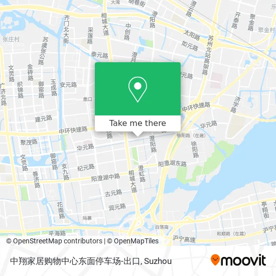 中翔家居购物中心东面停车场-出口 map