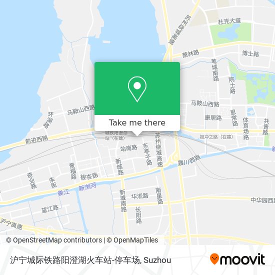 沪宁城际铁路阳澄湖火车站-停车场 map