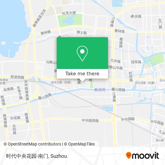 时代中央花园-南门 map
