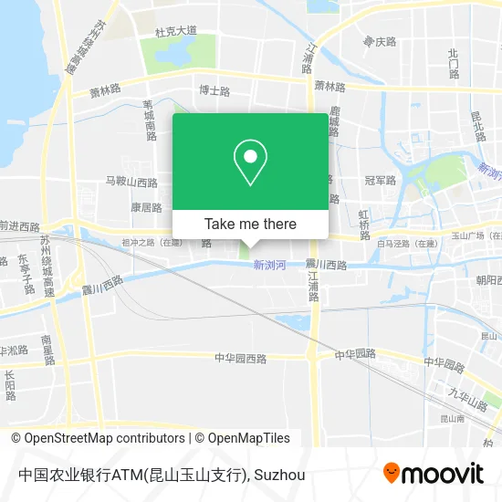 中国农业银行ATM(昆山玉山支行) map