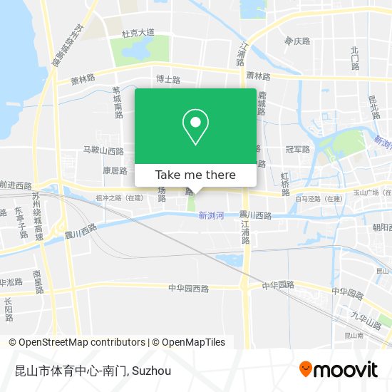 昆山市体育中心-南门 map