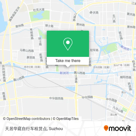 天居华庭自行车租赁点 map