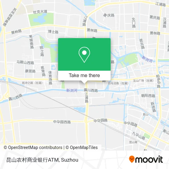 昆山农村商业银行ATM map