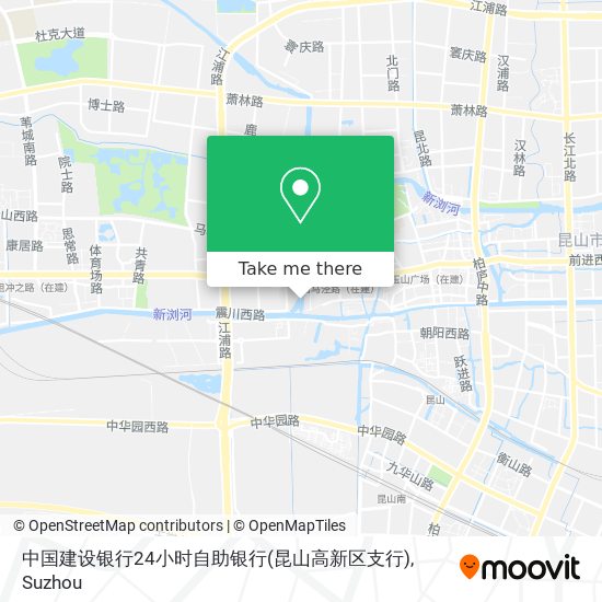 中国建设银行24小时自助银行(昆山高新区支行) map