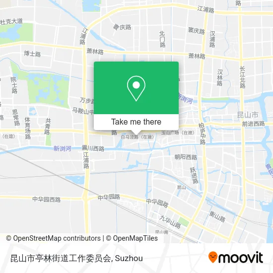 昆山市亭林街道工作委员会 map