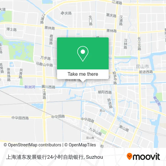 上海浦东发展银行24小时自助银行 map