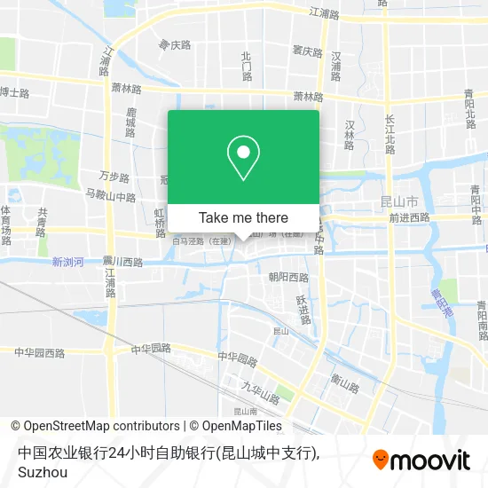 中国农业银行24小时自助银行(昆山城中支行) map