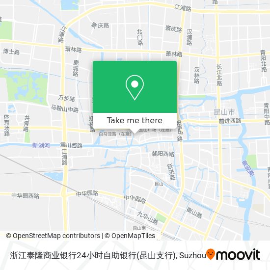 浙江泰隆商业银行24小时自助银行(昆山支行) map