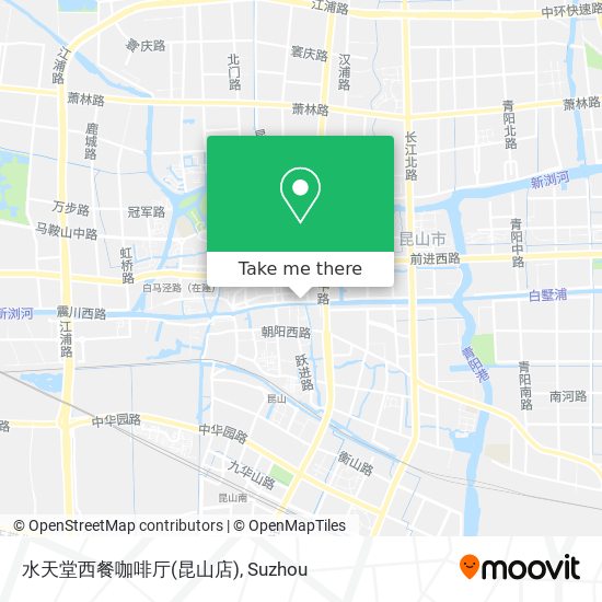 水天堂西餐咖啡厅(昆山店) map