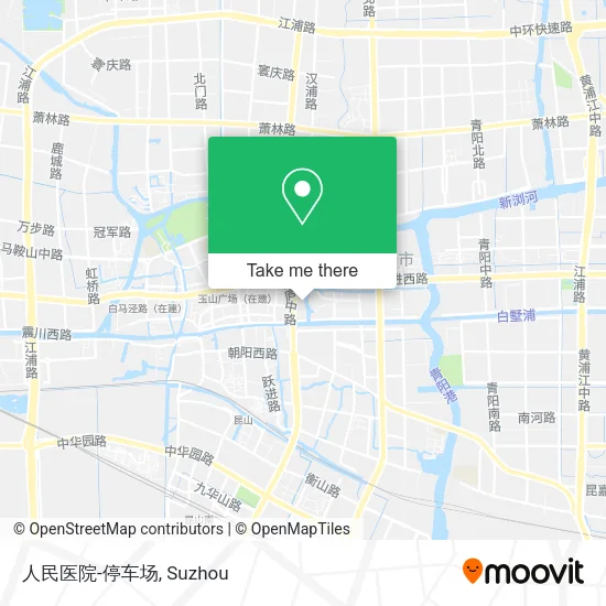 人民医院-停车场 map