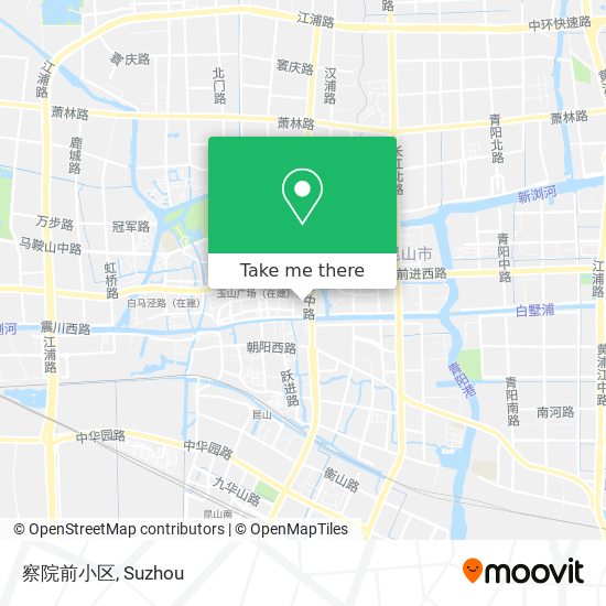 察院前小区 map