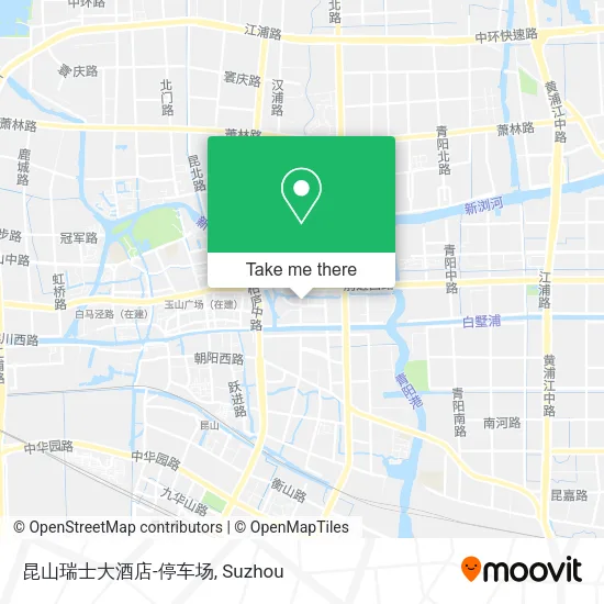 昆山瑞士大酒店-停车场 map