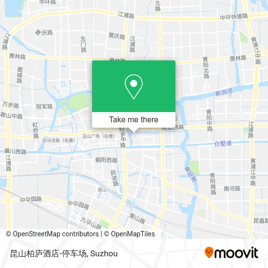 昆山柏庐酒店-停车场 map