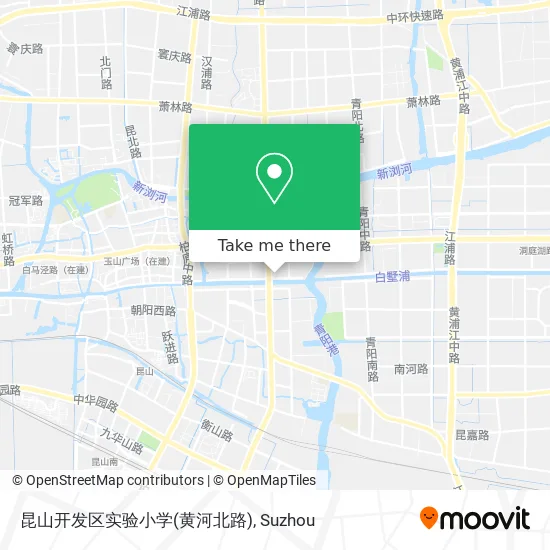 昆山开发区实验小学(黄河北路) map