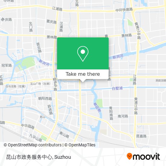 昆山市政务服务中心 map
