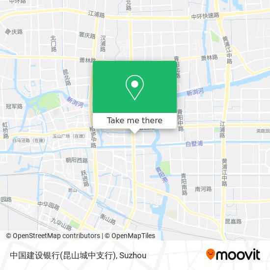 中国建设银行(昆山城中支行) map
