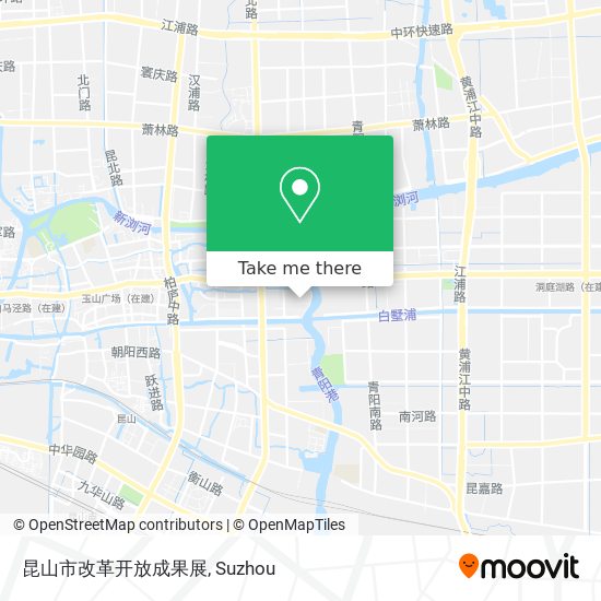 昆山市改革开放成果展 map
