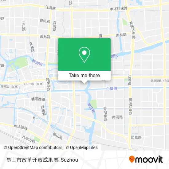 昆山市改革开放成果展 map
