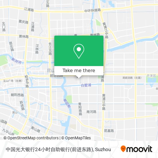 中国光大银行24小时自助银行(前进东路) map