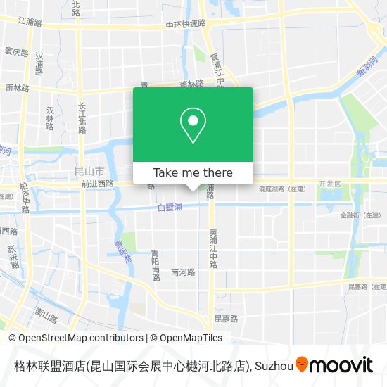 格林联盟酒店(昆山国际会展中心樾河北路店) map