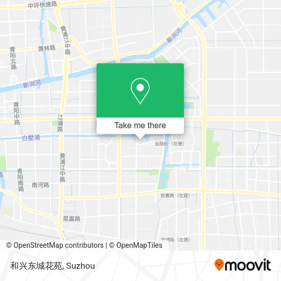 和兴东城花苑 map