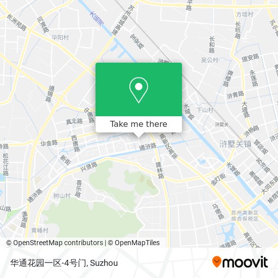 华通花园一区-4号门 map