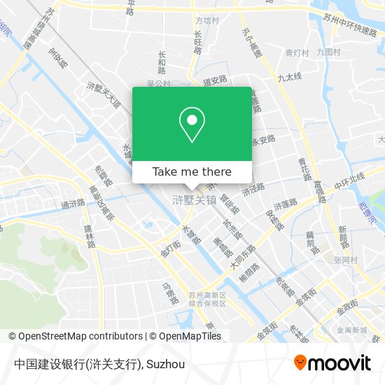 中国建设银行(浒关支行) map
