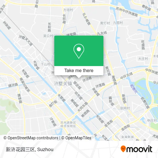 新浒花园三区 map