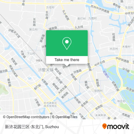 新浒花园三区-东北门 map