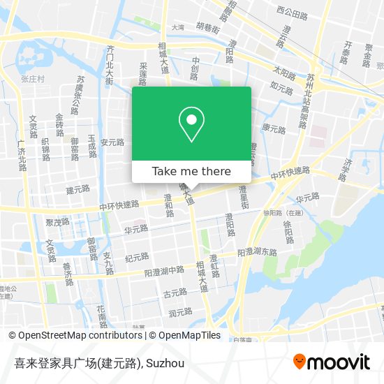 喜来登家具广场(建元路) map
