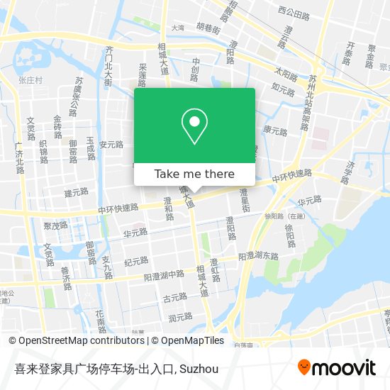 喜来登家具广场停车场-出入口 map