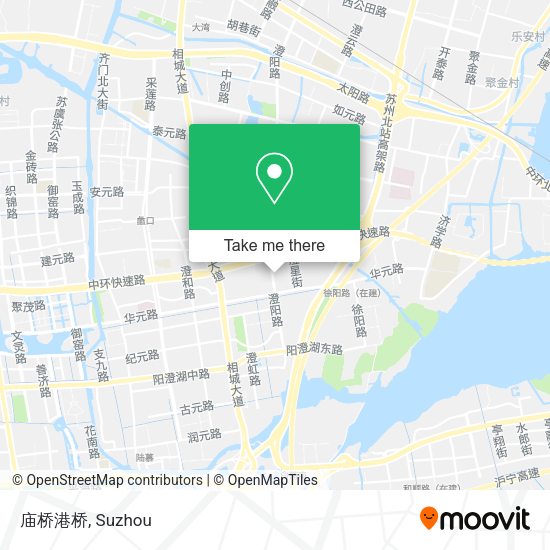 庙桥港桥 map