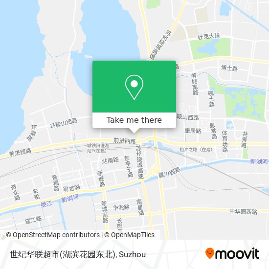 世纪华联超市(湖滨花园东北) map