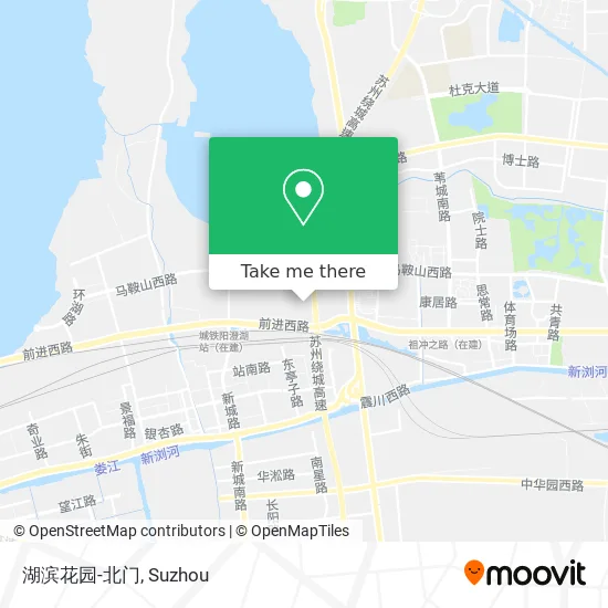 湖滨花园-北门 map