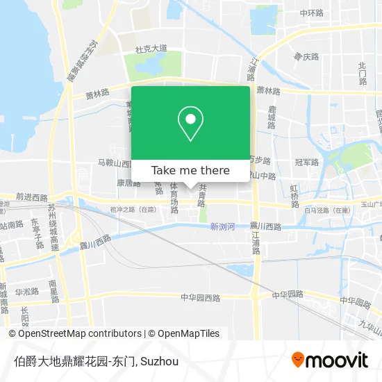 伯爵大地鼎耀花园-东门 map