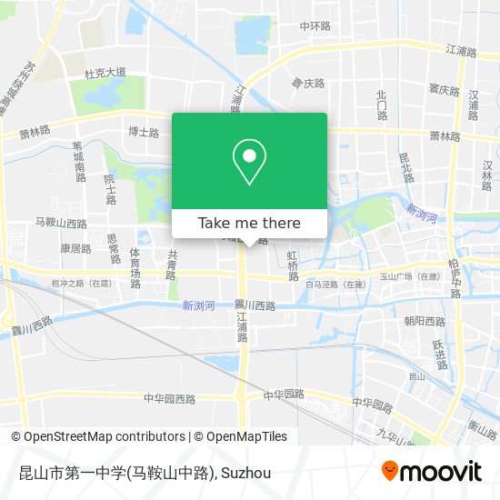 昆山市第一中学(马鞍山中路) map