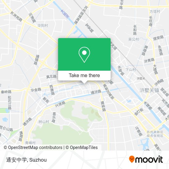 通安中学 map
