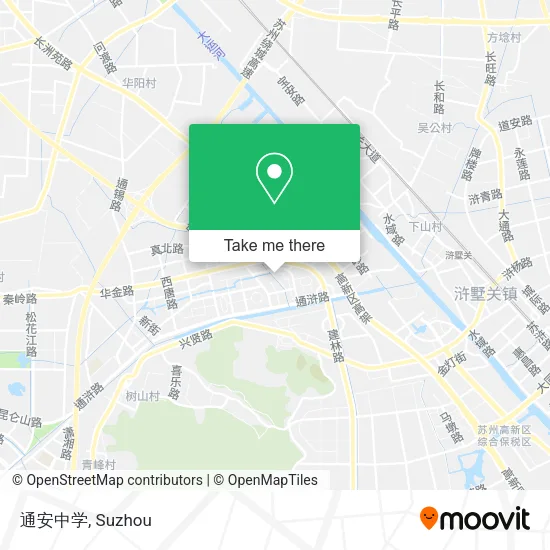 通安中学 map