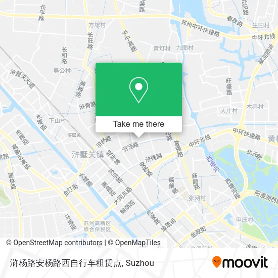 浒杨路安杨路西自行车租赁点 map