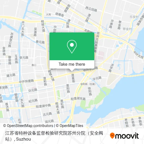 江苏省特种设备监督检验研究院苏州分院（安全阀站） map