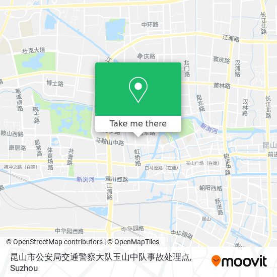 昆山市公安局交通警察大队玉山中队事故处理点 map
