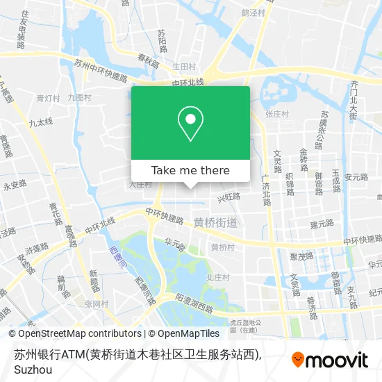 苏州银行ATM(黄桥街道木巷社区卫生服务站西) map