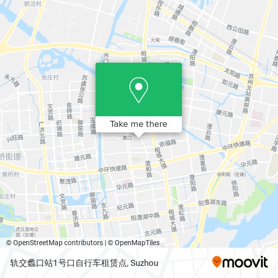 轨交蠡口站1号口自行车租赁点 map