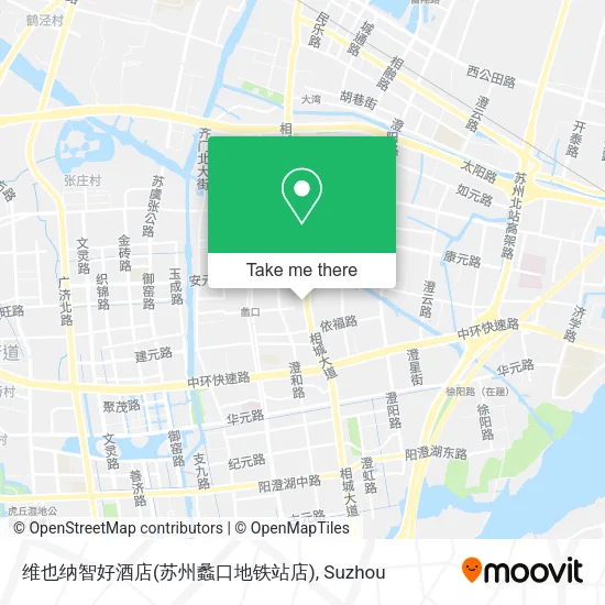 维也纳智好酒店(苏州蠡口地铁站店) map