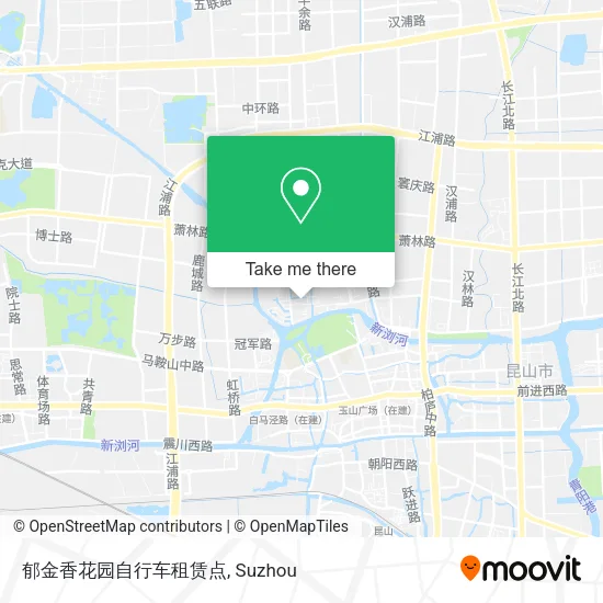 郁金香花园自行车租赁点 map