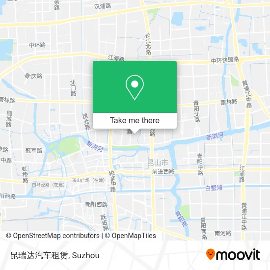 昆瑞达汽车租赁 map