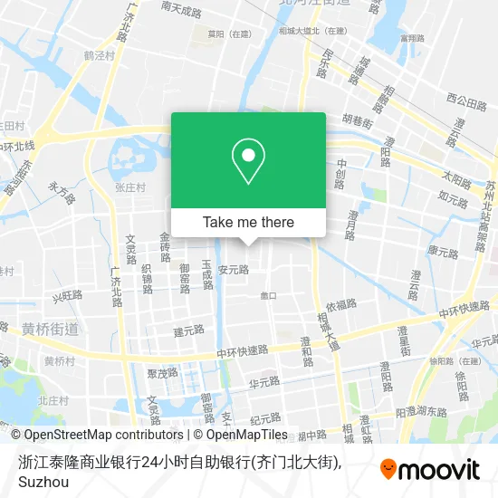浙江泰隆商业银行24小时自助银行(齐门北大街) map