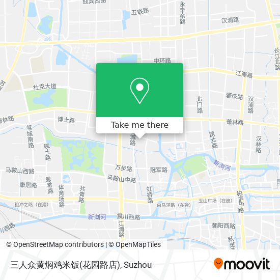 三人众黄焖鸡米饭(花园路店) map